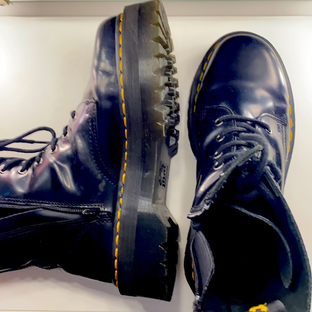 JADON SMOOTH LEATHER PLATFORM BOOTS